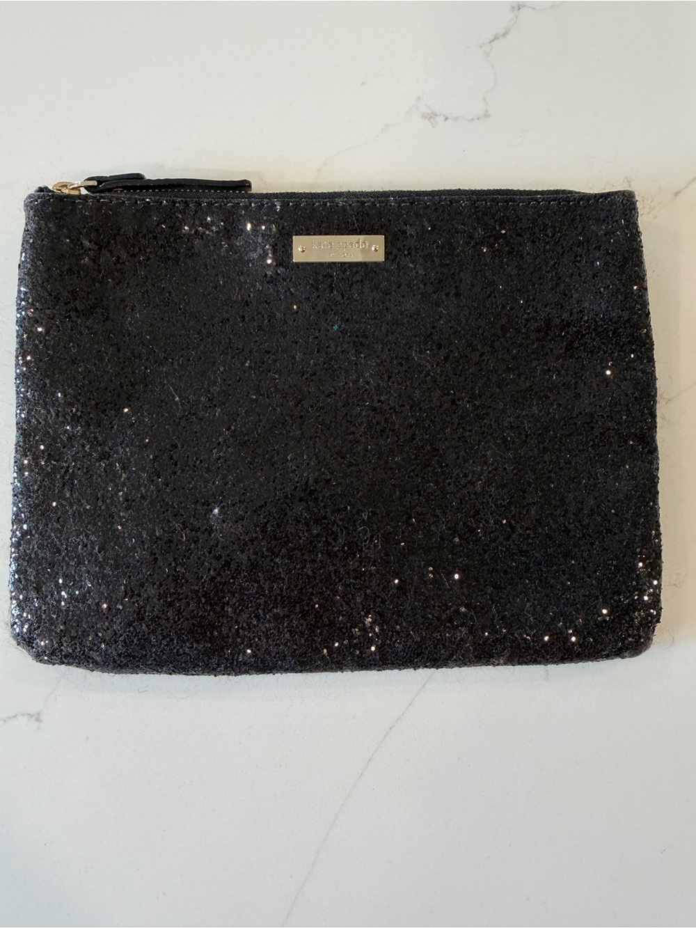 kate spade Black Sparkle Pouch